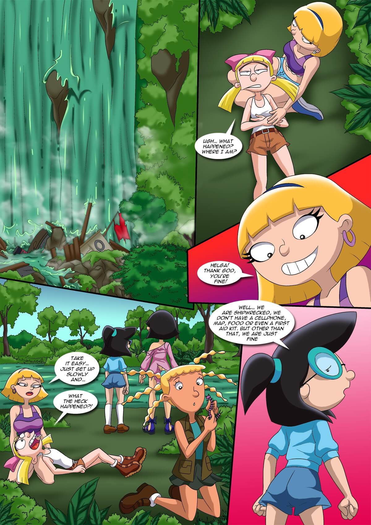 Jungle Hell Adult Comic Book Hey Arnold Parody from Palcomix.